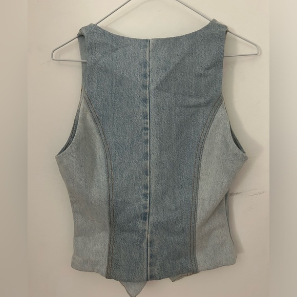 Jean sleeveless blazer - Picture 2 of 2